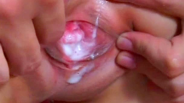 Hot Japanese babe nailed in doggy style and creampied good