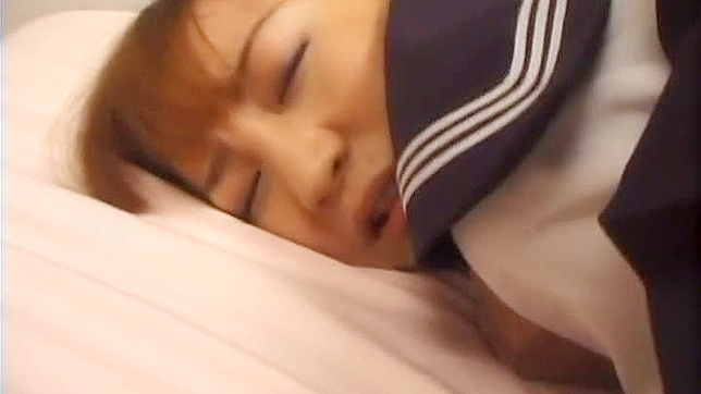 Frisky Asian teen fucks hard in her uniform
