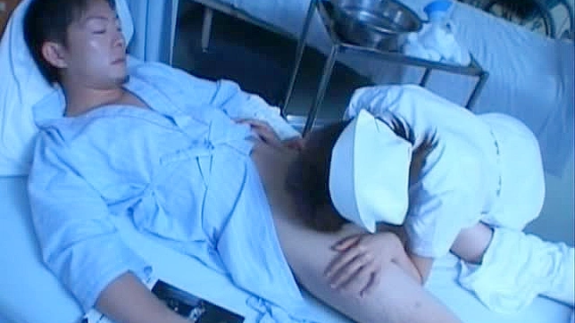 Japanese AV model is a horny nurse who really loves her patients