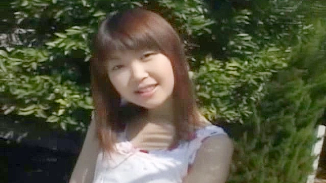 Natsuki Takamura toying her hairy pussy using a dildo