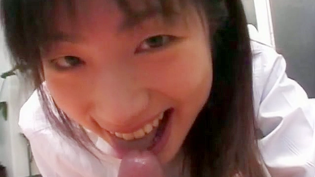 Wet mouth POV sucking cock from hot nurse Saki Budou