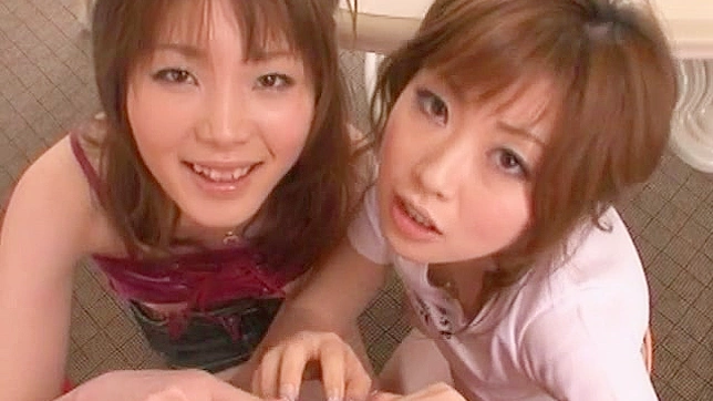 Rio Hamasaki and taki taking turns sucking and riding cock