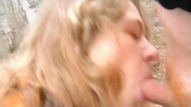 Curly haired and hot  is giving blowjob to her buddy