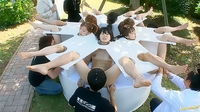 JAV Huge hardcore uncensored Japanese orgy! Outdoor, Humiliating