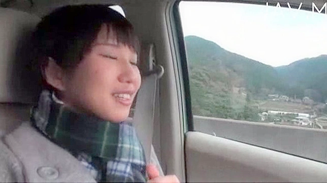 Short haired and glorious teen is thinking about sex outdoors