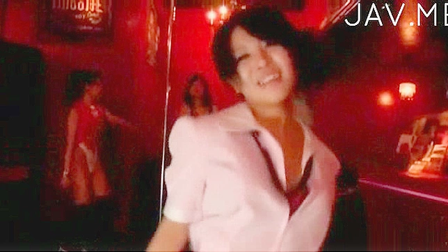 Two ty and cute girlfriends are showing striptease