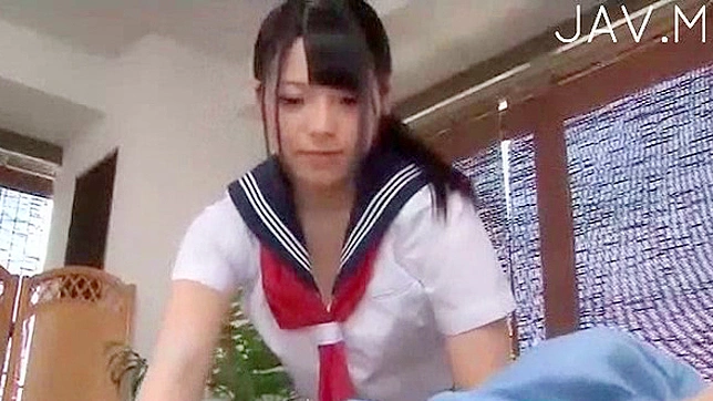 Winsome and cute asian cock sucker is swallowing rod