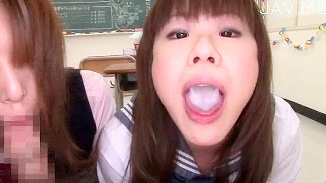 Beauty and awesome japanese s are sharing sperm
