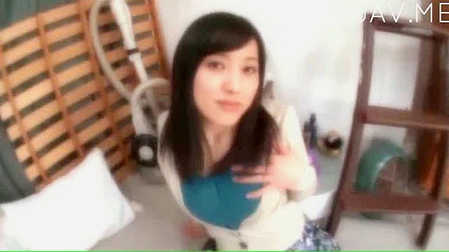 Sexy darling on her knees sucking a huge pole lustily