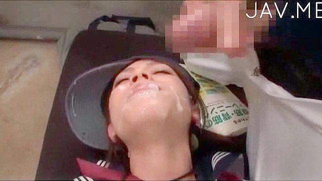 Racy fingering for Japanese schoolgirl's tight n tang