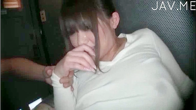 Busty Japanese screaming in lustful hardcore show