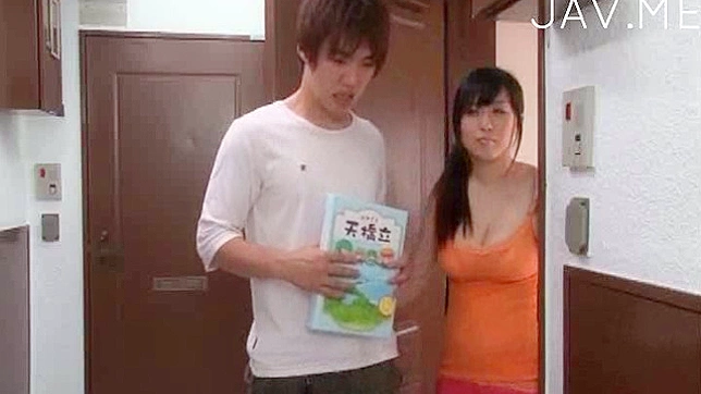 Horny stud is totally smitten by Japanese babe's charms