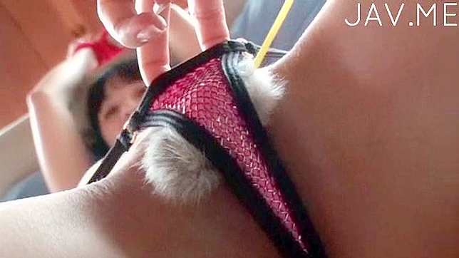 Naughty stimulation for Japanese babe's horny n tang