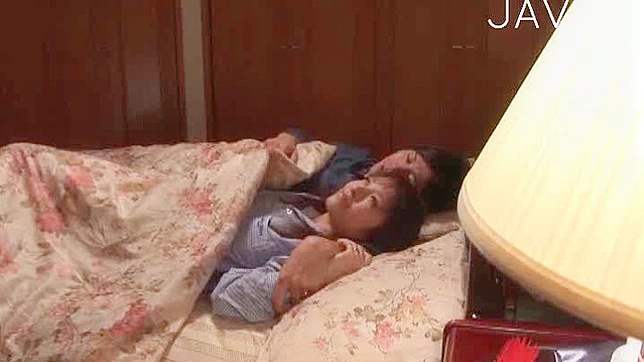 Naughty couple decide to have wild fun under the sheet
