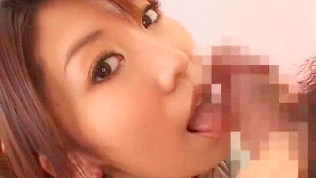Damn Hot Japanese Chick Sucks Dick Like a Pro, Making It Throb
