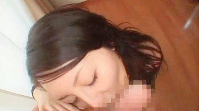 Japanese babe give exciting handjob and cock riding