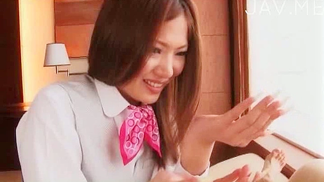 Shy and obedient japanese girl is masturbating her pussy