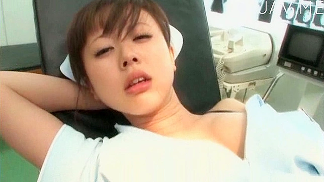 Gorgeous Japanese nurse receives wild pussy drilling