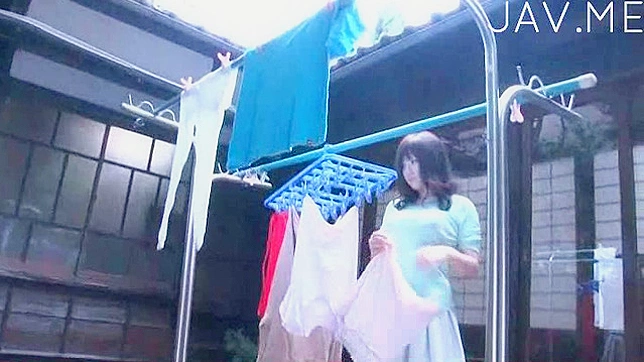 Busty Japanese chick revives old stud's wild needs with blowjob