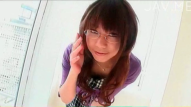 Beauty and daring japanese angel is posing in the room