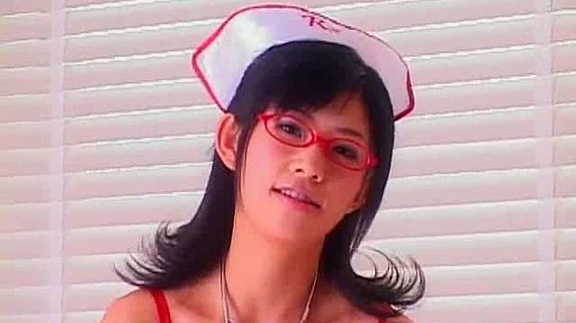Handsome and sexy japanese nurse is sucking thick penis