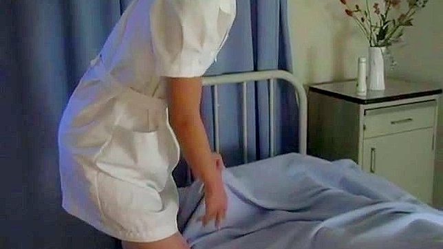 Enfermera Japonesa Feliz Le Da Mamada A Su Paciente