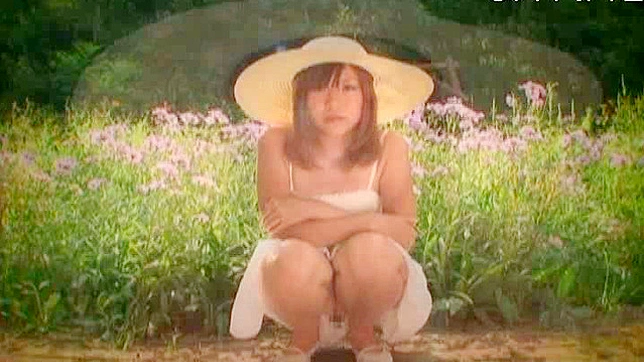Wet and indecent outdoor shower with cute Japanese sweetheart