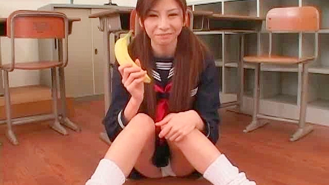 Schoolgirl swallows a huge load after having her pussy nailed