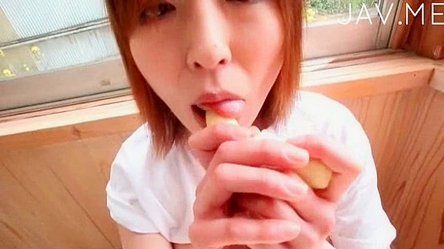 Awesome and sexy japanese girl is showing her astonishing lumps
