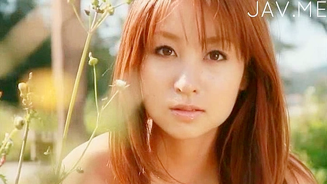 Arousing outdoor delights with hot Japanese babe in lingerie