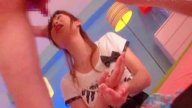 Sweet Japanese chick is delighted to have a cock in her mouth