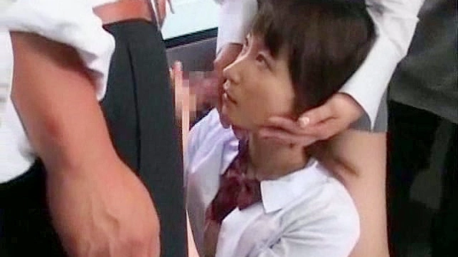 She got help from a girlfriend to suck a large cock in public