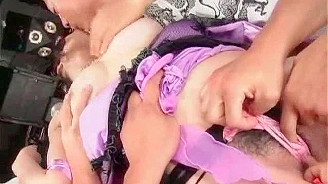 Busty milf enjoys threesome