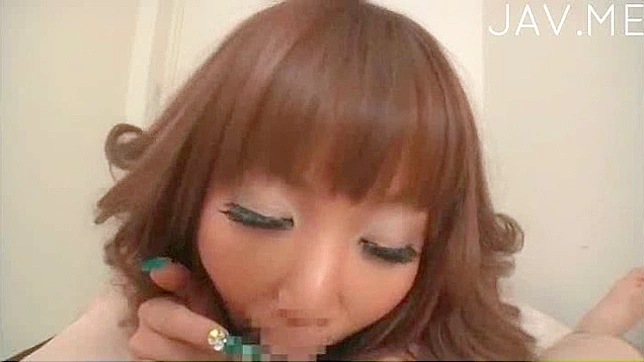 Tattooed japanese pornstar is swallowing thick meat stick