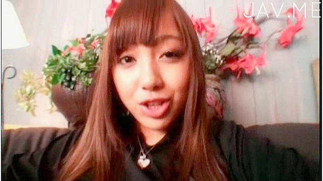 Redhead and japanese pornstar is doing footjob to her bf
