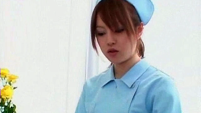 Glamorous and nude asian nurse is satisfying her patient