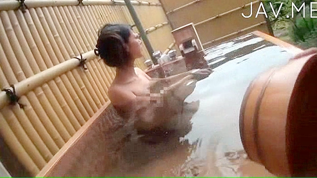 Winsome and daring japanese girl is taking shower indoors