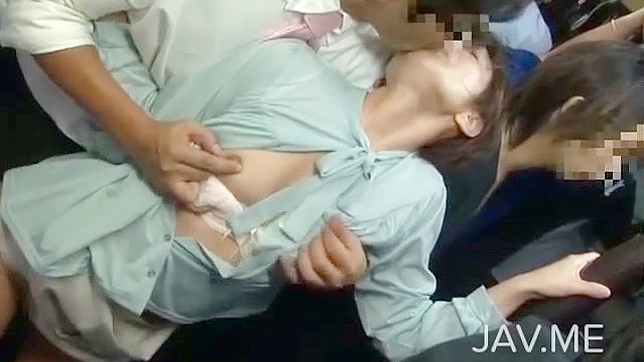 Short haired japanese  gets banged in the public place