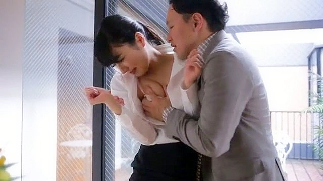 Big ass Asian cutie enjoys a seductive wild caress indoors