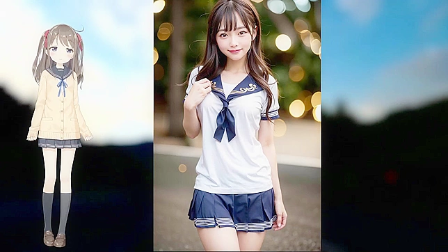 Beautiful girl in a sailor suit wants sex AI porn