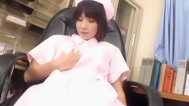 Naughty Nurse Chiaki Secret Handjob & Fuck Session with Lucky Patient