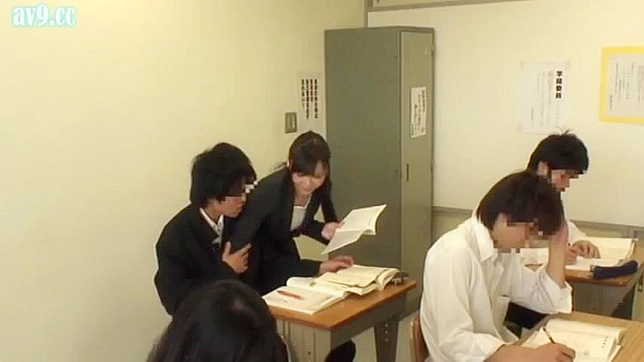 Japan Schoolgirl Gets Banged by Pervy Professor in Class