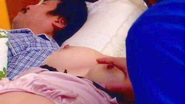 Asians Wife Gets Surprise Sex with Tenant while husband sleeps