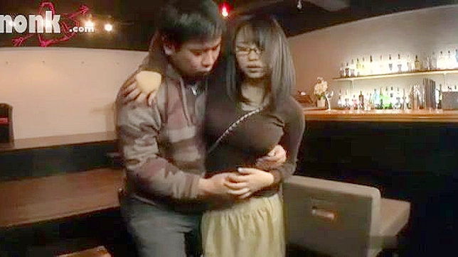 Busty Akane Yoshinaga Drunken Pleasure with her colleague