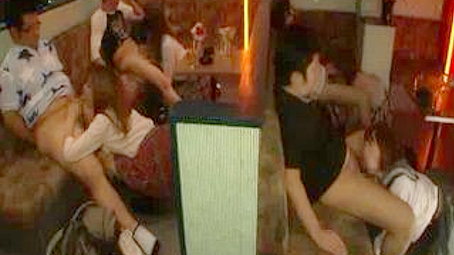 Oriental Group Blowjob in Public