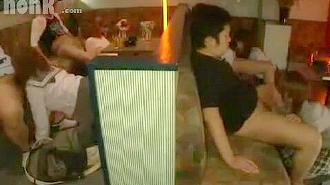 Oriental Group Blowjob in Public