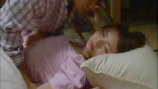 Sisterly seduction while wife sleeps in Oriental porn
