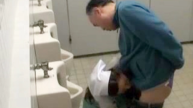 Dirty Stranger Fucks Toilet Cleaning lady in Japanese Porn Video