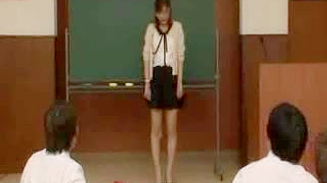 Naughty Teacher Strips Nude in Front of Students
