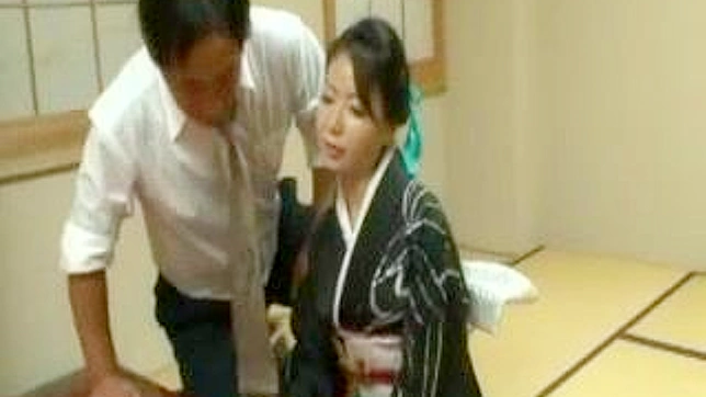 Kimono-Clad Milf Gets Pounded by Hubby Pal in Hot Asian Sex